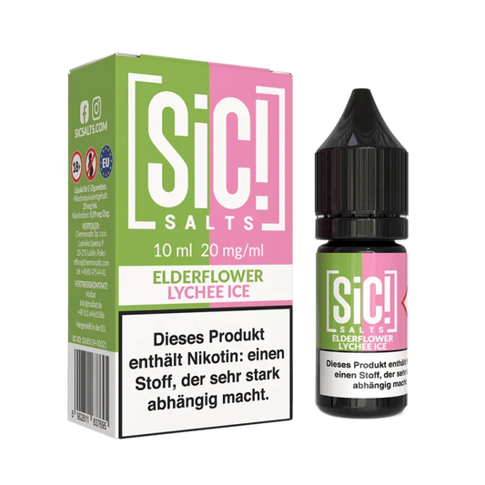 SIC! Elderflower Lychee Ice Nikotinsalz Liquid 10 ml