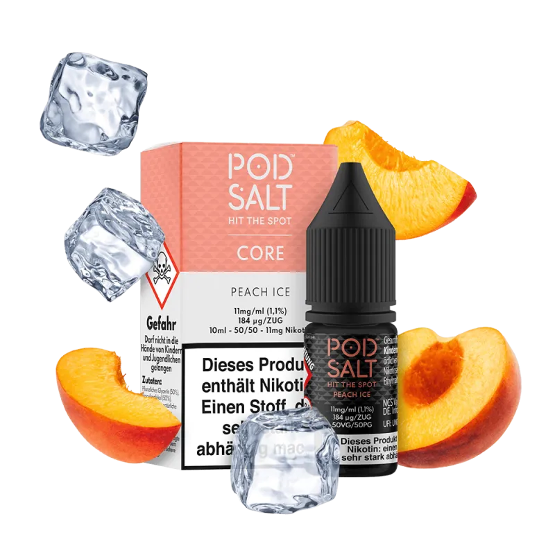 POD SALT CORE Peach Ice Nikotinsalz Liquid 10ml