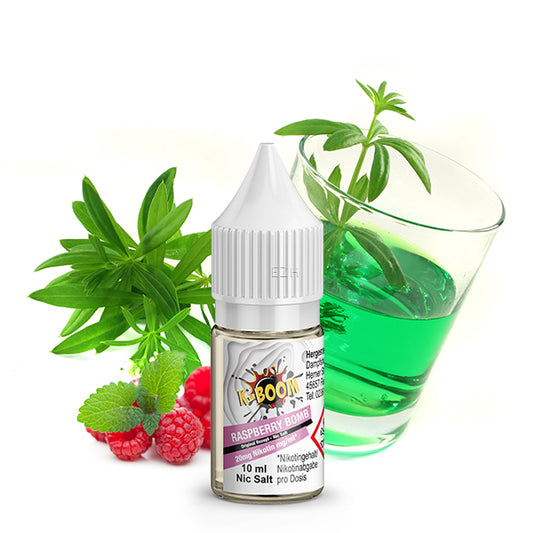 K-BOOM Raspberry Bomb Nikotinsalz Liquid 10 ml