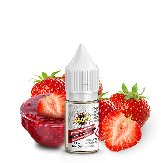 K-BOOM Strawberry Bomb Nikotinsalz Liquid 10 ml