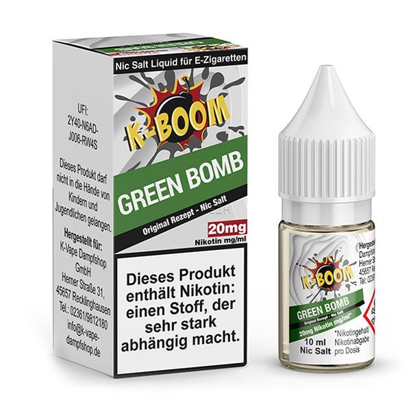 K-BOOM Green Bomb Nikotinsalz Liquid 10 ml 20mg