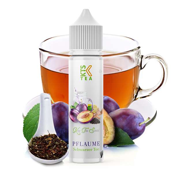 KTS LINE TEA Pflaume Schwarz Tee Aroma 10 ml