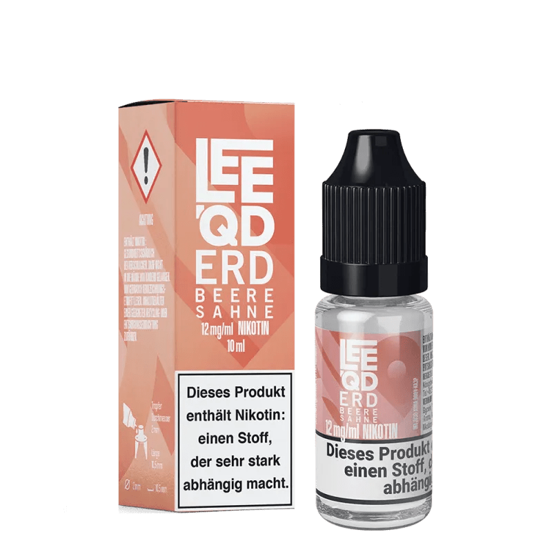 LEEQD Liquid Crazy Erdbeere Sahne 10ml 0mg