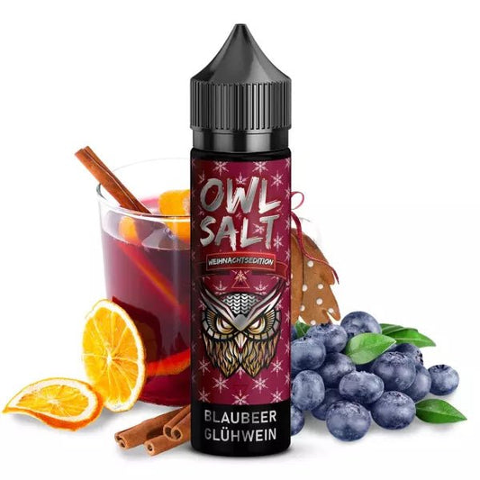 OWL SALT Blaubeer Glühwein Aroma 10 ml