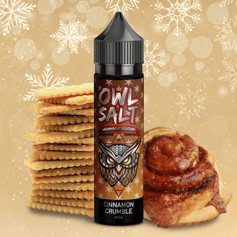 OWL SALT Weihnachtsedition Cinnamon Crumble Aroma 10 ml