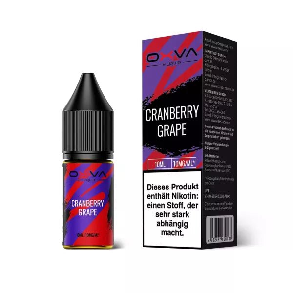 OXVA Cranberry Grape Nikotinsalz Liquid 10 ml 10mg