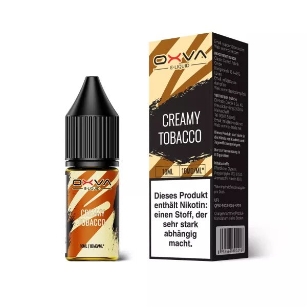 OXVA Creamy Tobacco Nikotinsalz Liquid 10 ml 10mg