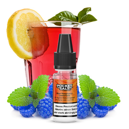 POCKET SALT Blue Raspberry Lemonade Nikotinsalz Liquid 10 ml