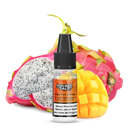 POCKET SALT Dragonfruit & Mango Nikotinsalz Liquid 10 ml