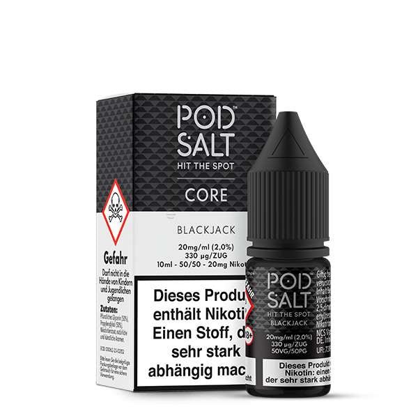 POD SALT CORE Blackjack Nikotinsalz Liquid 10 ml 20mg