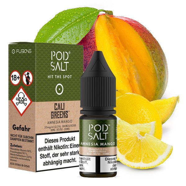 POD SALT FUSION Amnesia Mango Nikotinsalz Liquid 10 ml 20mg