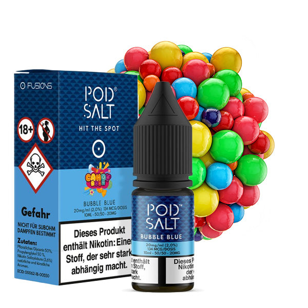 POD SALT FUSION Bubble Blue Nikotinsalz Liquid 10ml