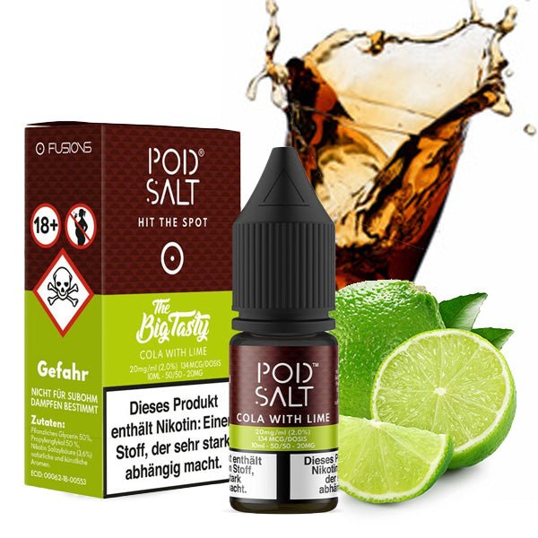 POD SALT FUSION Cola with Lime Nikotinsalz Liquid 10 ml 20mg