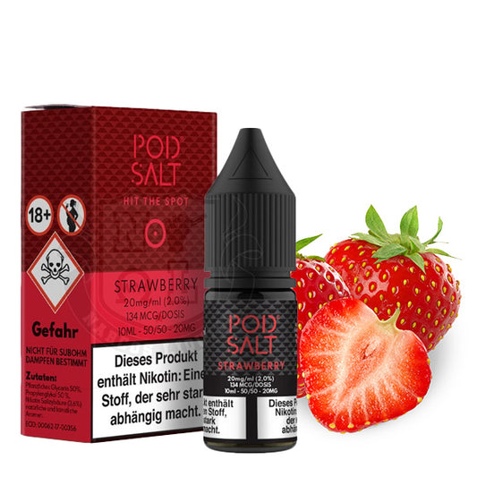 POD SALT Strawberry Nikotinsalz Liquid 10ml