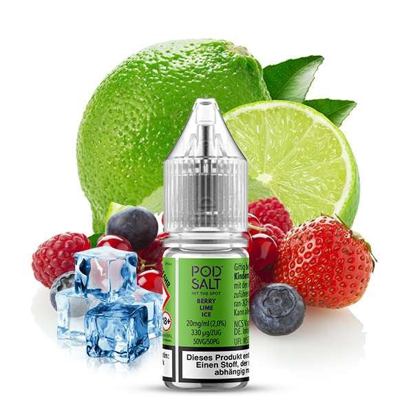 POD SALT XTRA Berry Lime Ice Nikotinsalz Liquid 10 ml 10mg
