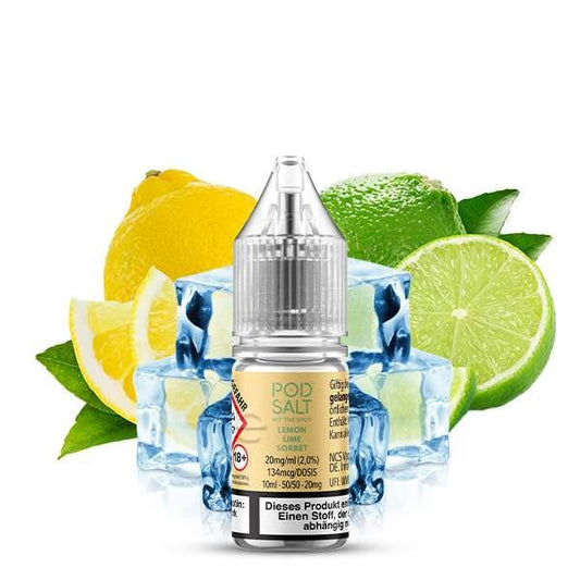 Pod Salt Xtra Lemon Lime Sorbet Nikotinsalz Liquid 10 ml 10mg