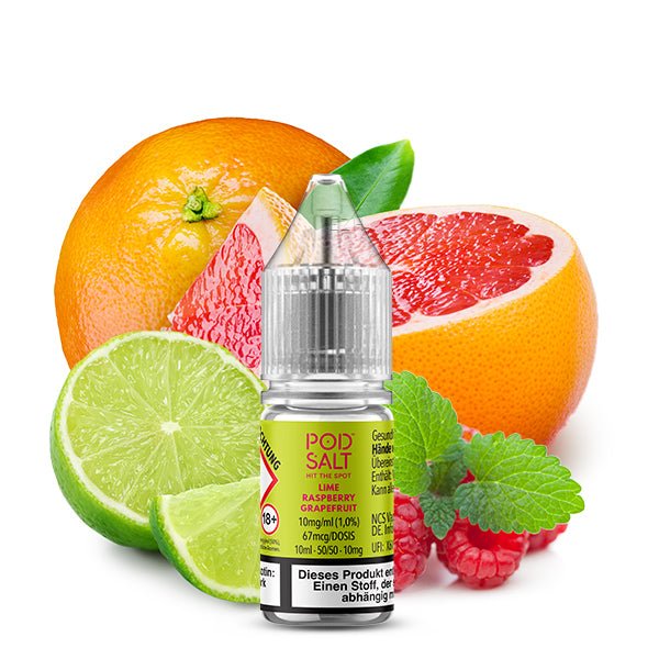Pod Salt Xtra Lime Raspberry Grapefruit Nikotinsalz Liquid 10 ml 10mg