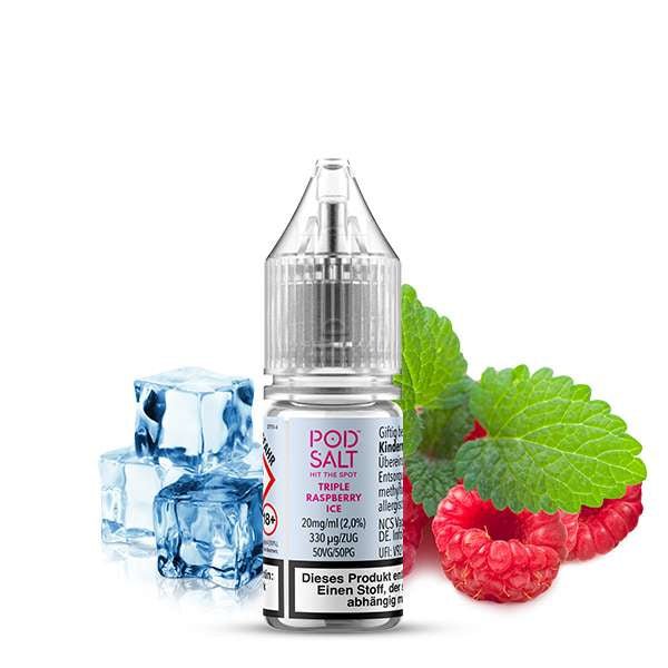 POD SALT XTRA Triple Raspberry Ice Nikotinsalz Liquid 10 ml 10mg