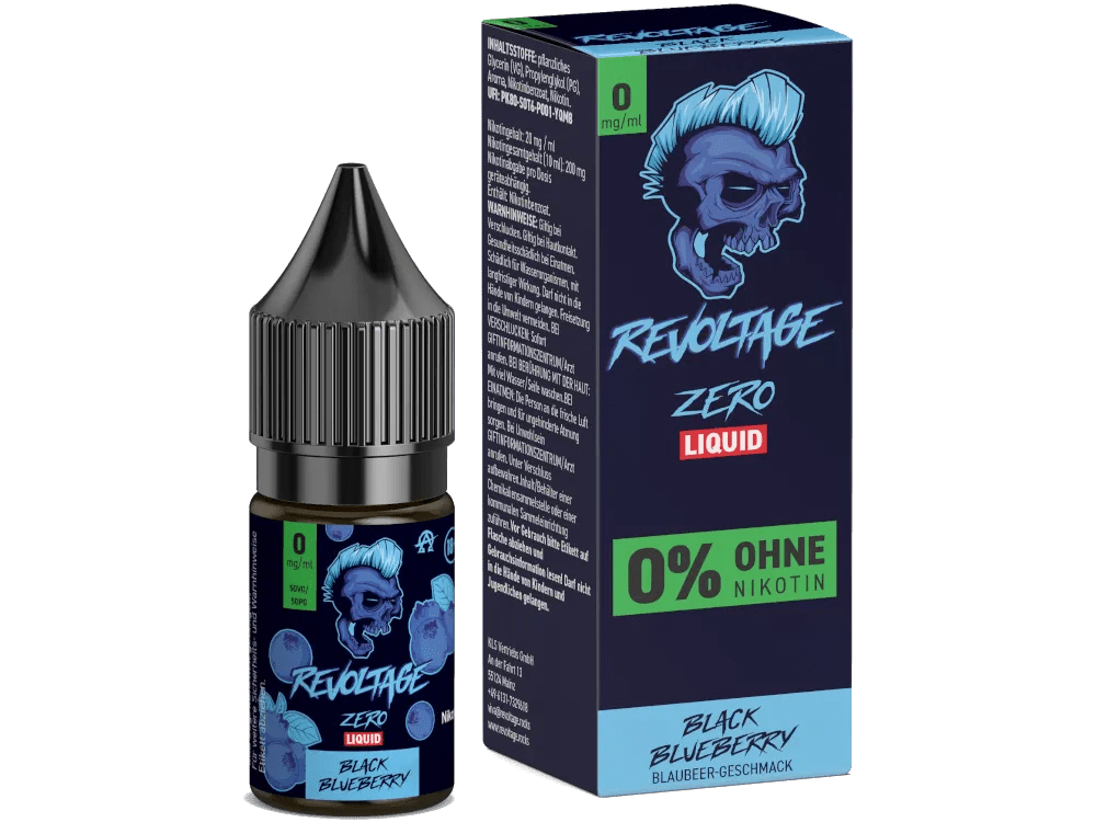 REVOLTAGE Black Blueberry Hybrid Nikotinsalz Liquid 10 ml 0mg