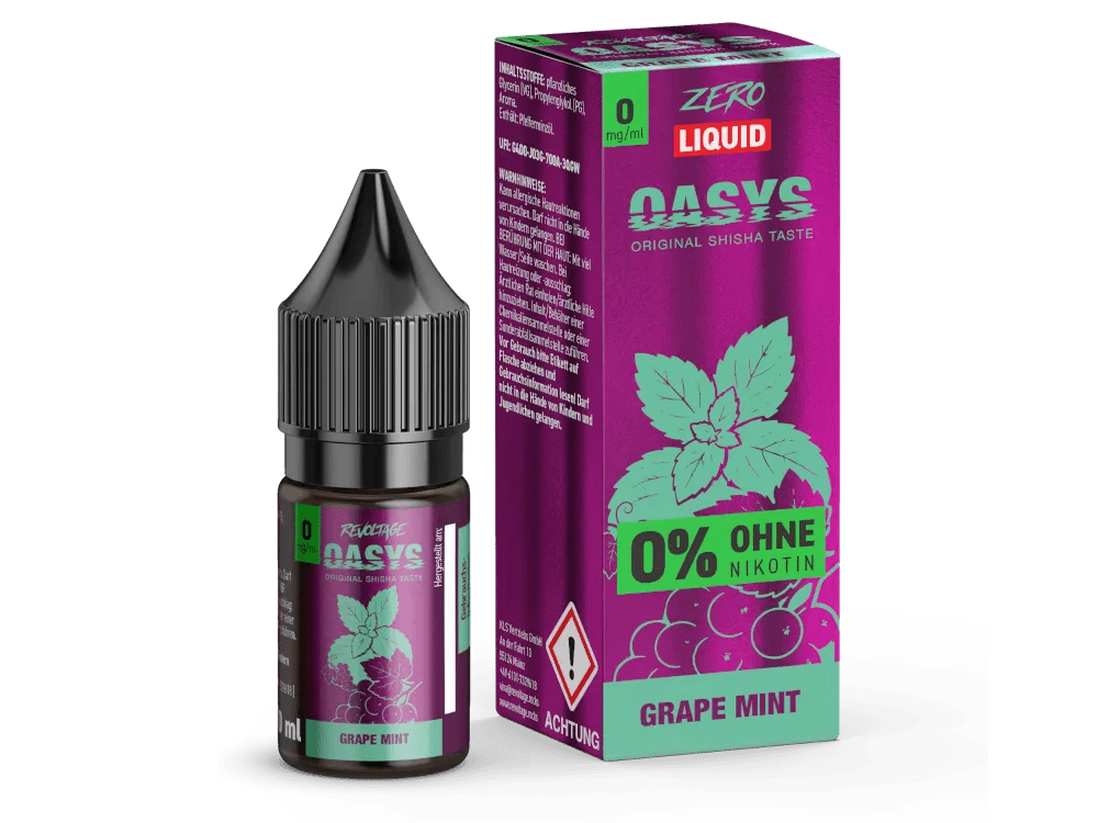REVOLTAGE OASYS Grape Mint Nikotinsalz Liquid 10 ml 0mg