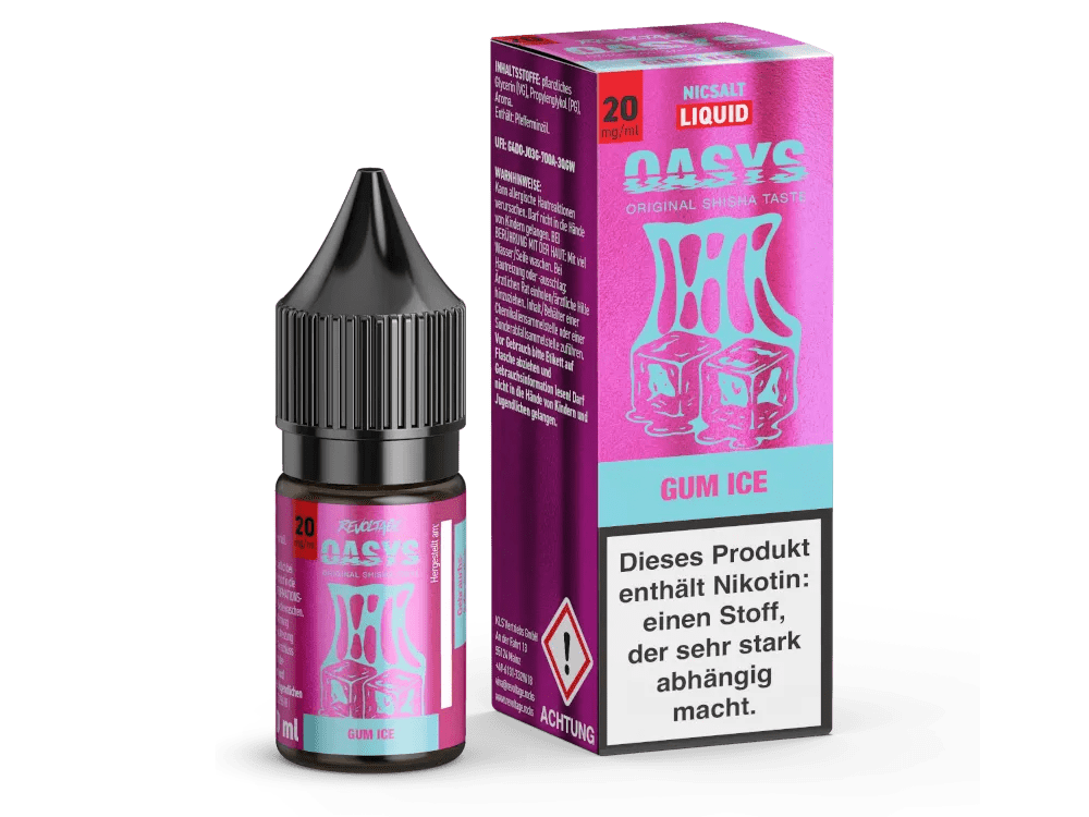 REVOLTAGE OASYS Gum Ice Nikotinsalz Liquid 10 ml 20mg