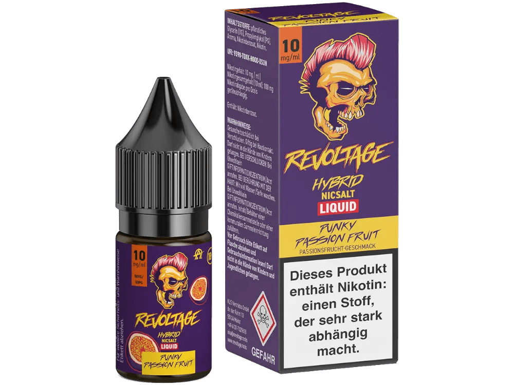 REVOLTAGE Punky Passion Fruit Hybrid Nikotinsalz Liquid 10ml 10mg