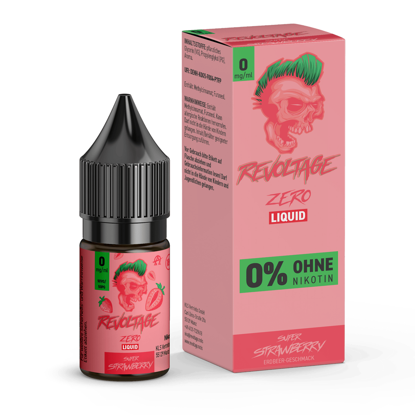 REVOLTAGE Super Strawberry Hybrid Nikotinsalz Liquid 10 ml 0mg