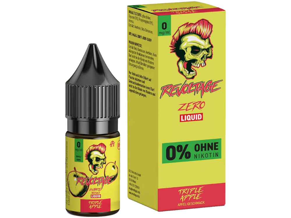 REVOLTAGE Triple Apple Hybrid Nikotinsalz Liquid 10 ml 0mg