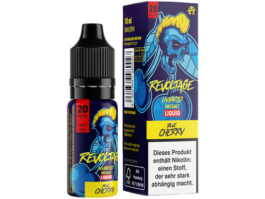 REVOLTAGE - Blue Cherry - Hybrid Nikotin Salz Liquid