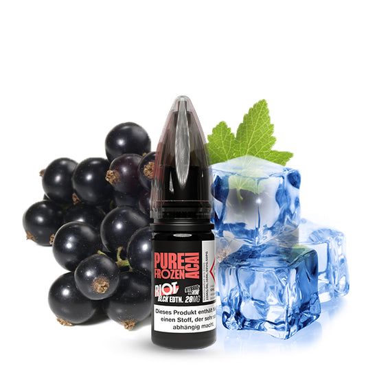 RIOT SQUAD Black Edition Pure Frozen Acai Nikotinsalz Liquid 10 ml