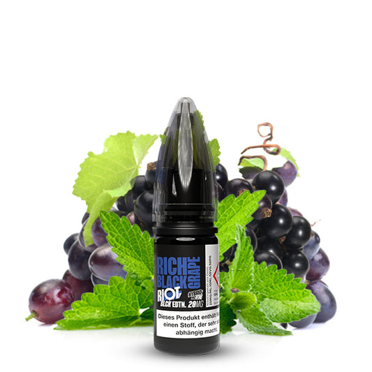 RIOT SQUAD Black Edition Rich Black Grape Nikotinsalz Liquid 10 ml