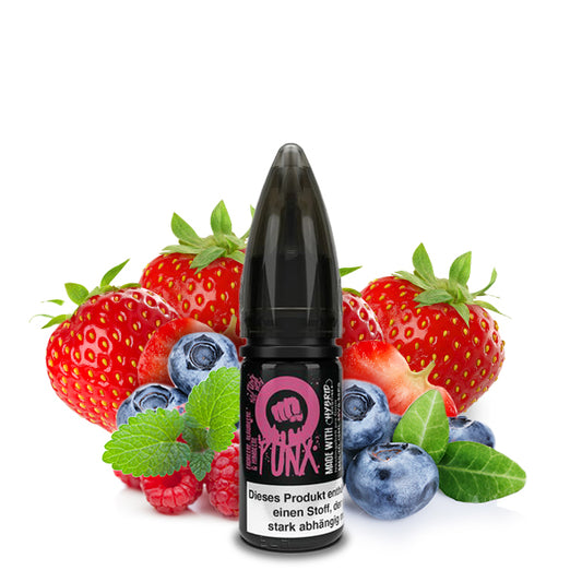 RIOT SQUAD PUNX Strawberry, Raspberry & Blueberry Nikotinsalz Liquid 10 ml