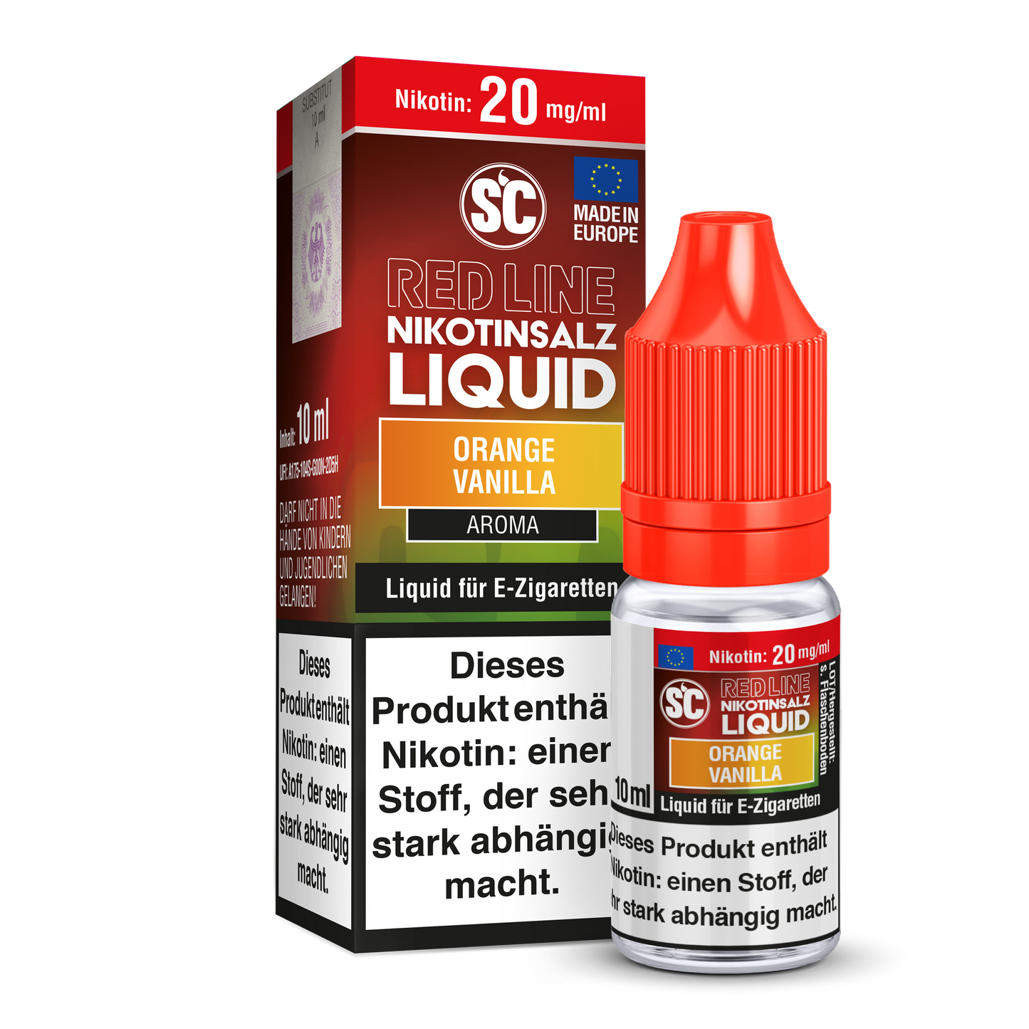 SC RED LINE - Orange Vanilla Nikotinsalz Liquid