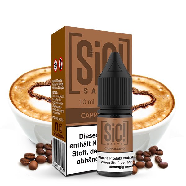 SIC! Cappuccino Nikotinsalz Liquid 10 ml 20mg