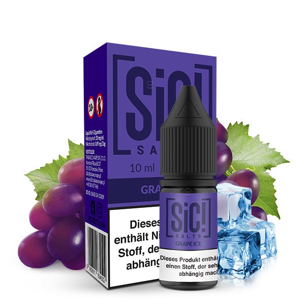 SIC! Grape Ice Nikotinsalz Liquid 10 ml 20mg