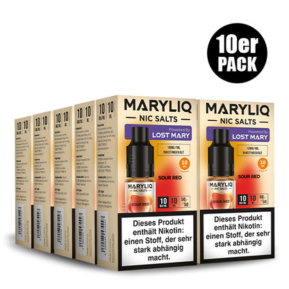 LOST MARY MARYLIQ Sour Red Nikotinsalz Liquid 10 ml