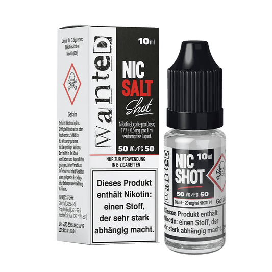 Wanted Nikotin Salz Shot 10ml 20mg