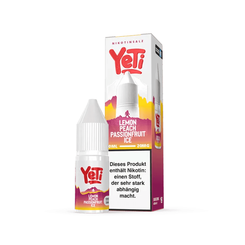 Yeti Summit Lemon Peach Passionfruit Ice Nikotinsalz Overdosed 10 ml 20mg