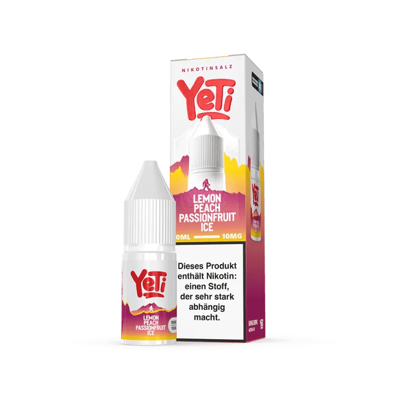 Yeti Summit Lemon Peach Passionfruit Ice Nikotinsalz Overdosed 10 ml 10mg